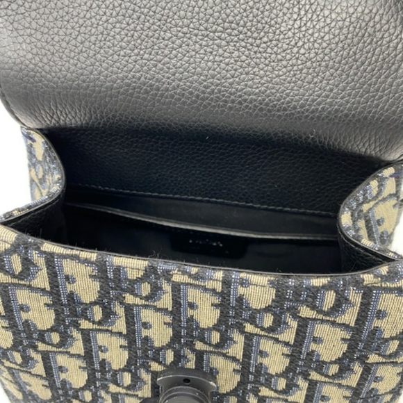 SOLD!!!Christian Dior Jacquard HOMME Oblique Calfskin Mini Saddle Backpack - Picture 6 of 15